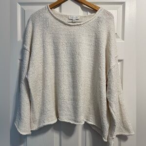 She + Sky Cream Knit Sweater
